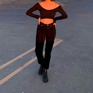 out from under seamless long sleeve crop top